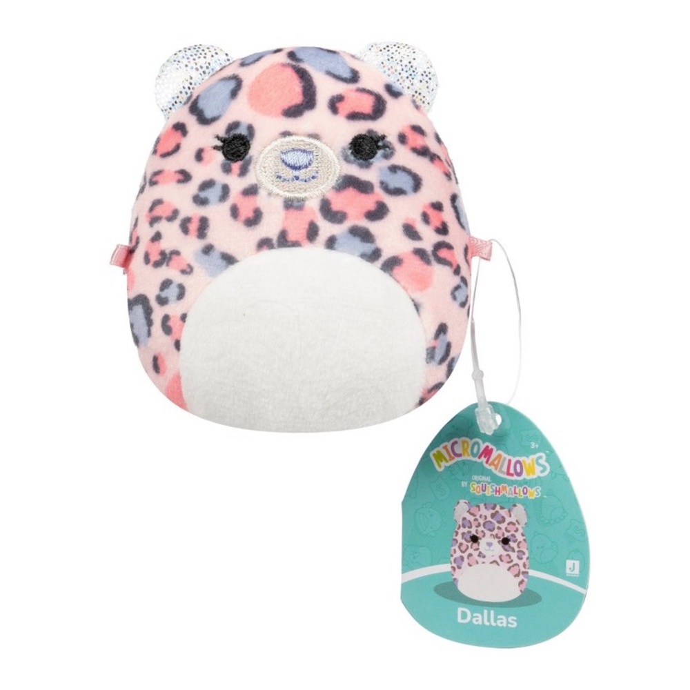 DALLAS Squishmallows Leopard Micromallows 2.5" NWT Plush- S1